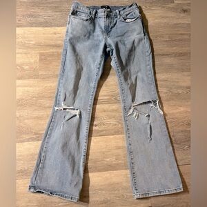 Light Blue Distressed Women's Jeans